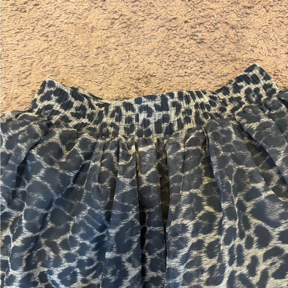 Compagnie Internationale Express Animal Print Chiffon Tulle Maxi Skirt Midi M - Picture 2 of 7